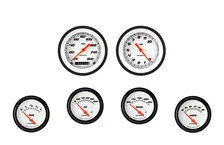 Velocity White Six Gauge Set image 1