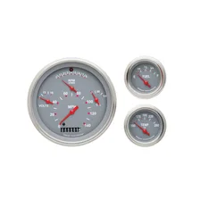 1957 Chevy Six Gauge Set Gray-GM image 1