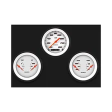 Velocity White Three Gauge Set image 1