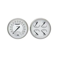 White Two Gauge Set image 1