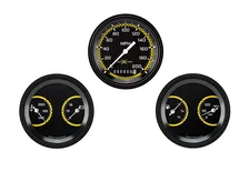 AutoCross Yellow Three Gauge Set image 1