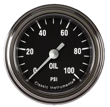 Hot Rod 2-1/8" Oil Pressure Gauge image 1