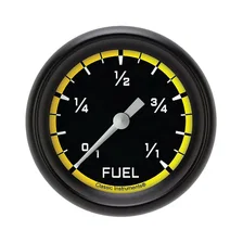 Autocross Yellow 2-5/8" Fuel Level Gauge image 1
