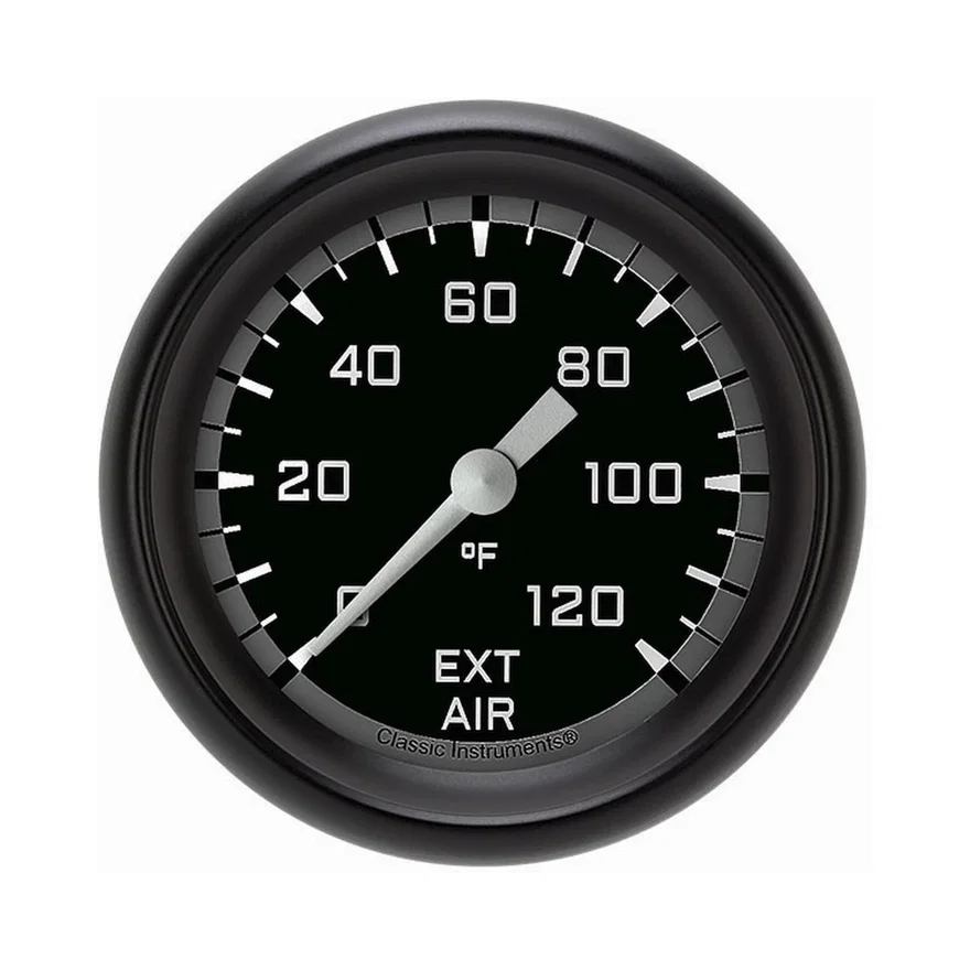 Autocross Gray 2-5/8" External Air Tempature Gauge