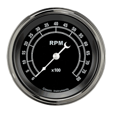Traditional 3" Tachometer Gauge (8000 RPM) image 1