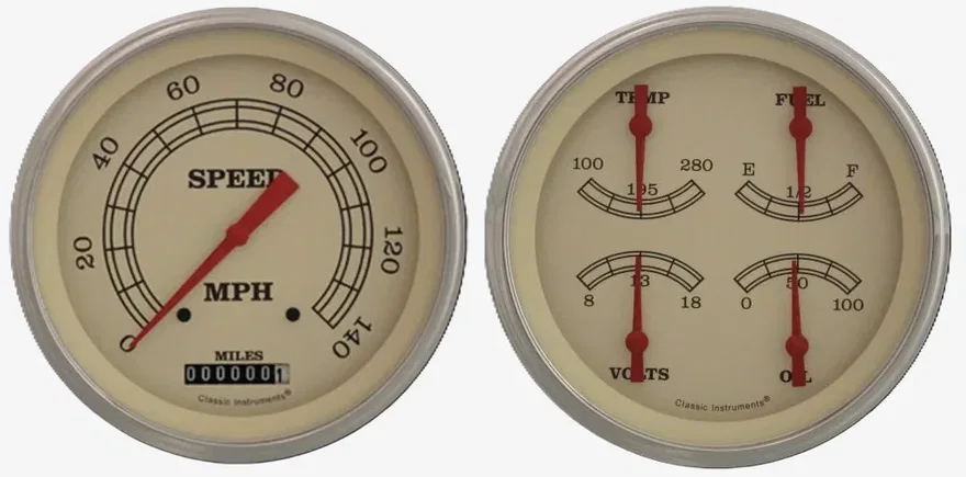 Vintage 5" Speedo & 5" Quad