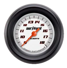 Velocity White 2-1/8" Air Fuel Ratio Gauge image 1