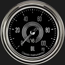 V8 Speedster 2-5/8" Oil Pressure Gauge image 1