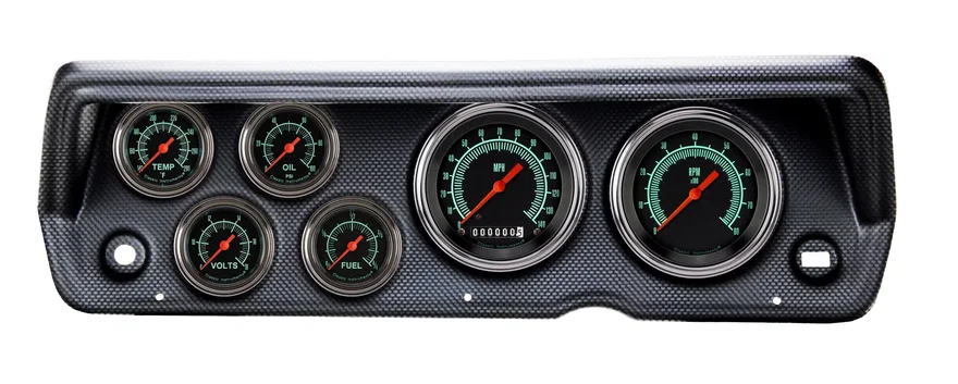 1970-76 Duster G/Stock Full Sweep Six Gauge Set Mopar