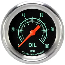 G/Stock 2-5/8" Oil Pressure Electric Gauge (100 PSI) image 1