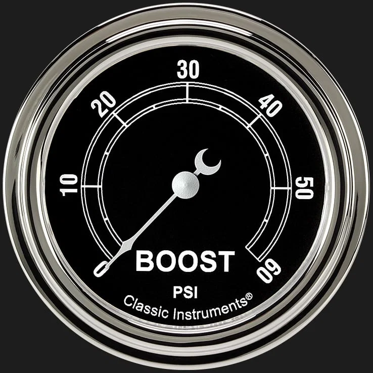 Traditional 2-5/8" Boost Gauge (60 PSI)