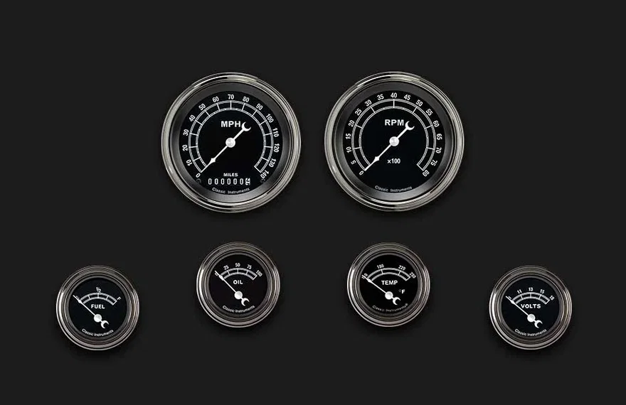 Traditional Series Six Gauge Set