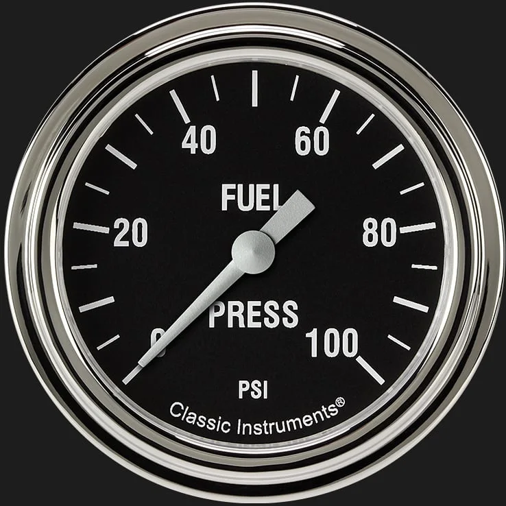 Hot Rod 2-5/8" Fuel Pressure Gauge (100 PSI)