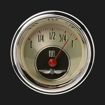 All American Nickel 2-1/8" Fuel Level Gauge