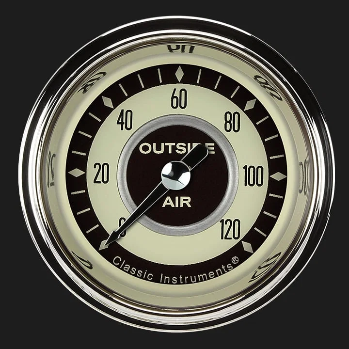 Nostalgia VT 2-1/8" Outside Air Tempature Gauge
