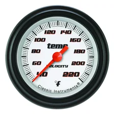 Velocity White 2-1/8" Stock Eliminator Tempature Gauge image 1