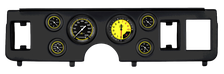 AutoCross Yellow Series Full Sweep Gauge Set for Ford Mustang image 1