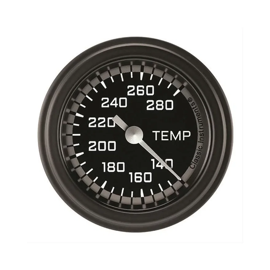 AutoCross Gray 2-5/8" Full Sweep Water Temp Gauge