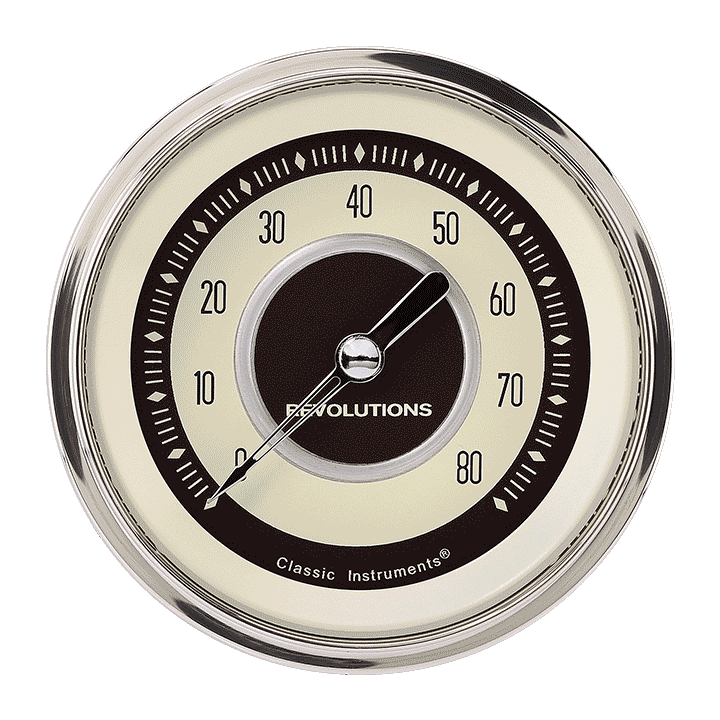 Nostalgia VT 3" Tachometer Gauge (8000 RPM)