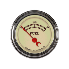 Vintage 2-1/8" Fuel Level Gauge image 1