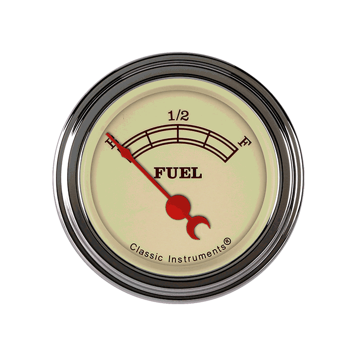 Vintage 2-1/8" Fuel Level Gauge