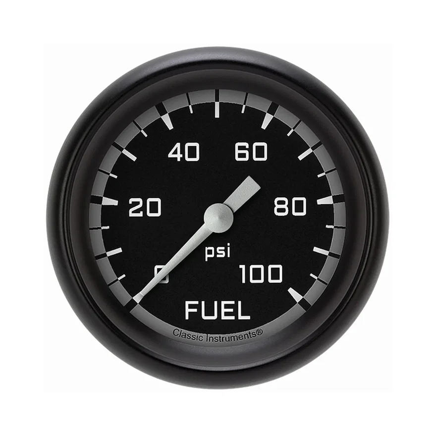 Autocross Gray 2-5/8" Fuel Pressure Gauge (100 PSI)
