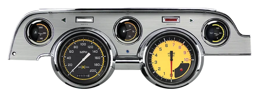 AutoCross Yellow 1967-68 Mustang