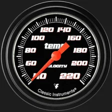 Velocity Black 2-5/8" Stock Eliminator Tempature Gauge image 1