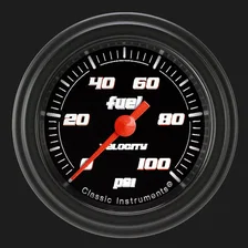 Velocity Black 2-1/8" Fuel Pressure Gauge (100 PSI) image 1