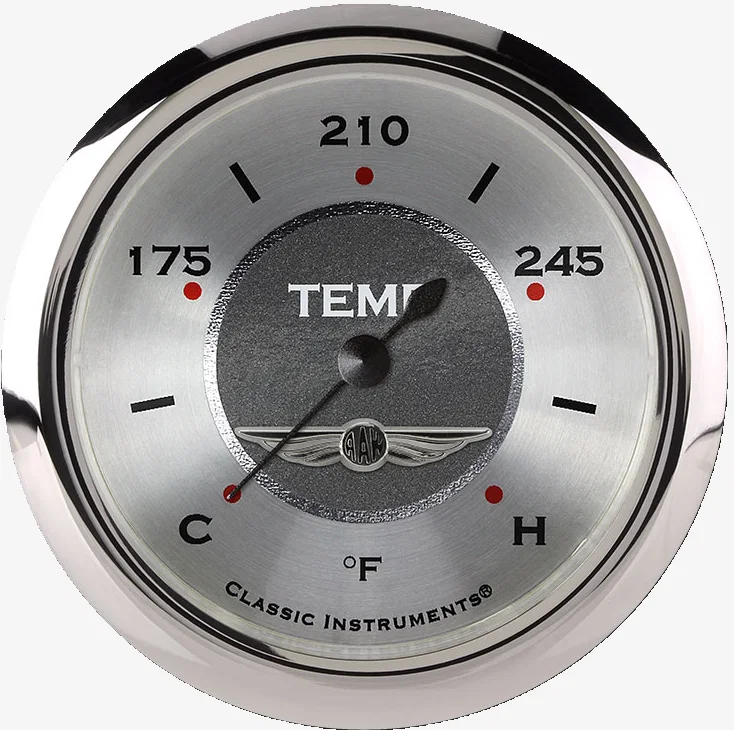 All American 2-5/8" Full Sweep Water Temperature Gauge