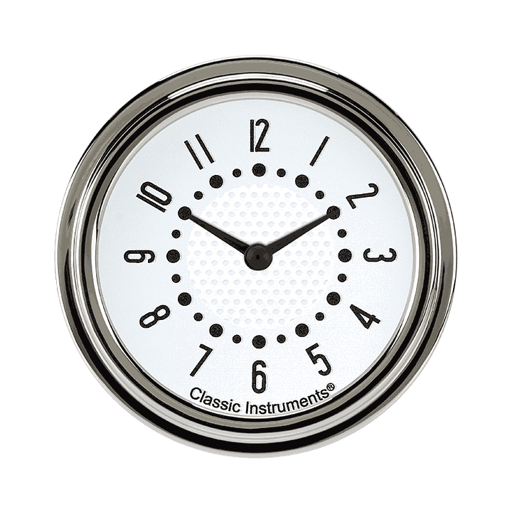 Bel Era III Matching White 2-5/8" Clock for Chevrolet Bel Air