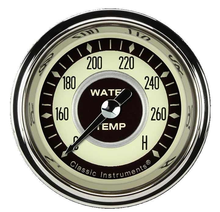 Nostalgia VT 2-1/8" Full Sweep Water Temperature Gauge