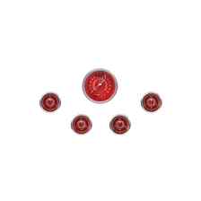 V8 Red Steelie Five Gauge Set image 1