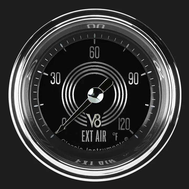 V8 Speedster 2-1/8" Outside Air Tempature Gauge