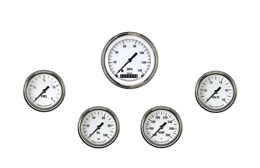 White Hot Five Gauge Set