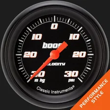 Velocity Black 2-5/8" Boost/Vac Gauge image 1