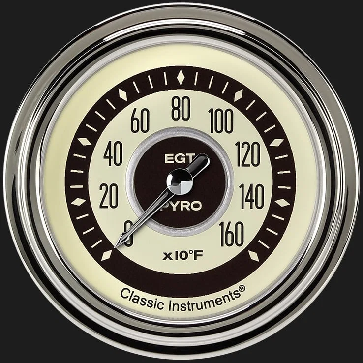 Nostalgia 2-5/8" Pyrometer Full Sweep Gauge