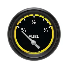 Autocross Yellow 2-5/8" Fuel Level Gauge (1975-2010 Ohm) image 1