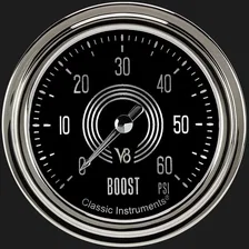 V8 Speedster 2-5/8" Boost Gauge (60 PSI) image 1