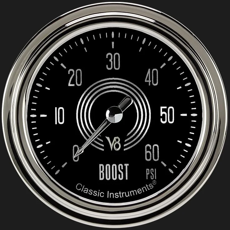 V8 Speedster 2-5/8" Boost Gauge (60 PSI)