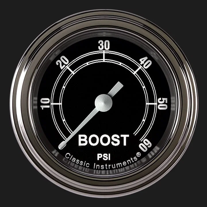 Traditional 2-1/8" Boost Gauge (60 PSI)