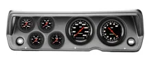 1970-76 Duster Velocity Black Full Sweep Six Gauge Set Mopar image 1