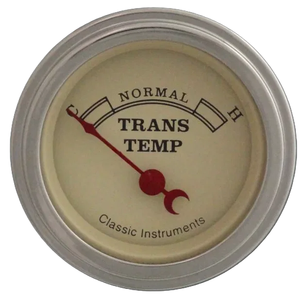 Vintage 2-1/8" Transmission Temperature Gauge