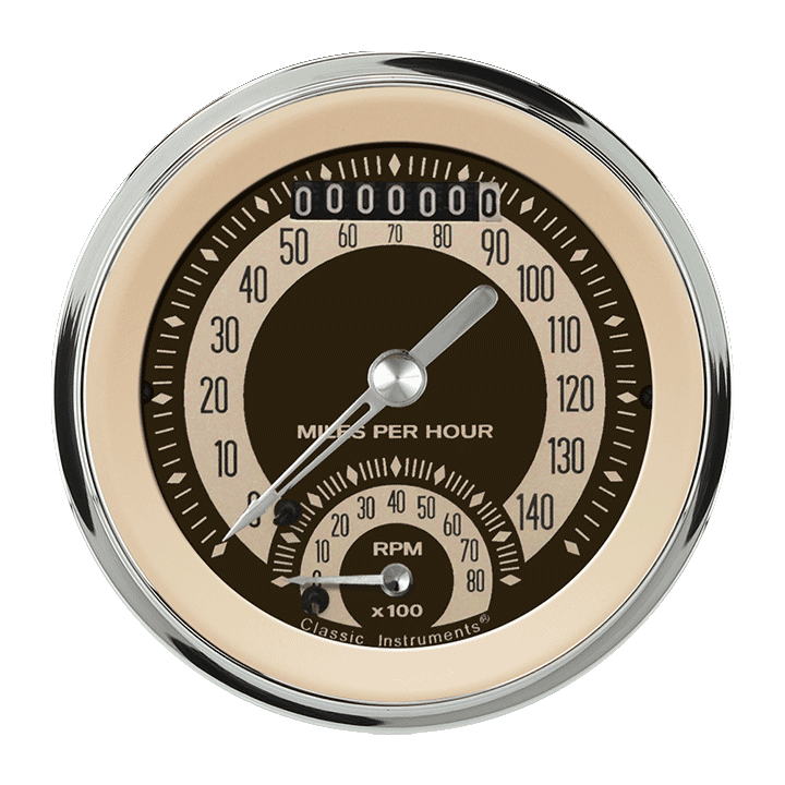Nostalgia VT 3" Ultimate Speedometer Gauge