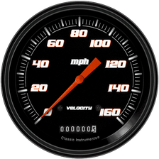 Velocity Black 5" Speedometer Gauge (160 MPH) image 1
