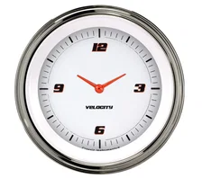 Velocity White 3" Clock W Reset image 1