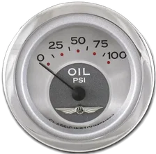 All American 2-1/8" Oil Pressure Gauge image 1