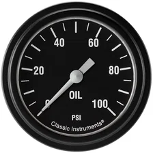 Hot Rod 2-5/8" Oil Pressure Electric Gauge (100 PSI) image 1