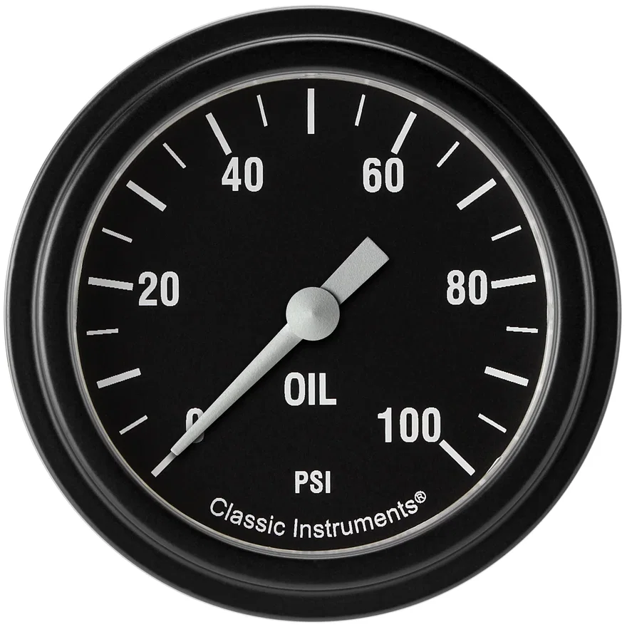 Hot Rod 2-5/8" Oil Pressure Electric Gauge (100 PSI)