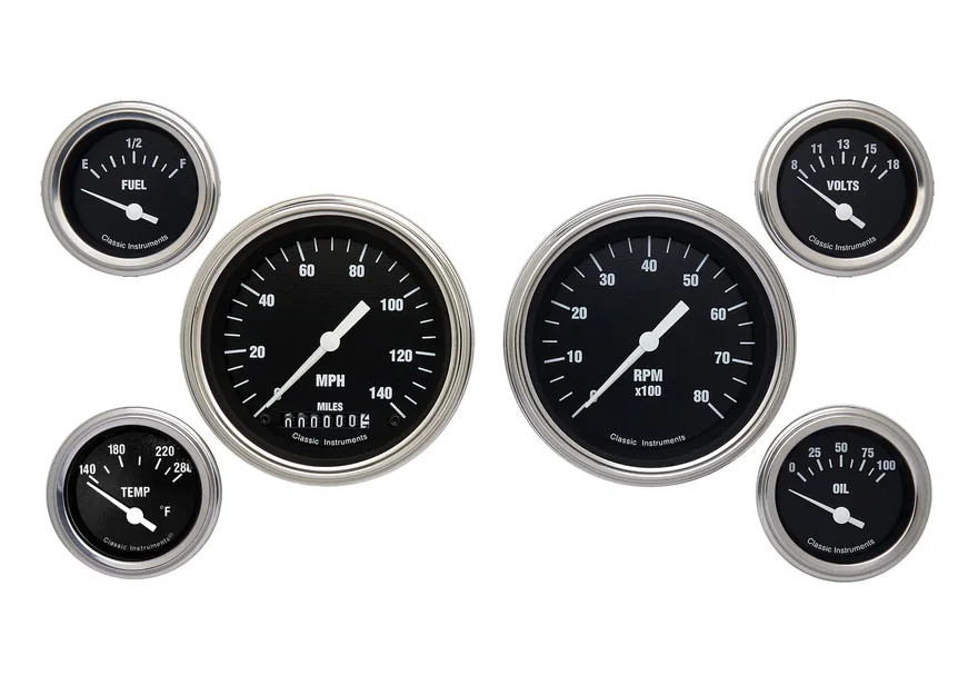 Hot Rod Six Gauge Set - GM